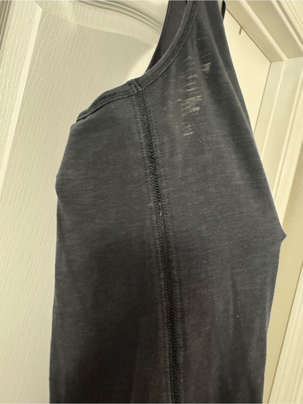 Lululemon Athletica Black Heathered Racerback Tank with Mesh Details - Picture 6 of 11